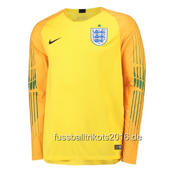 Camiseta Inglaterra 2018 Manga Larga Portero Primera