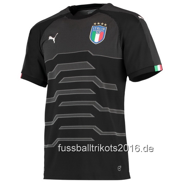 Camiseta Italia 2018 Portero Negro