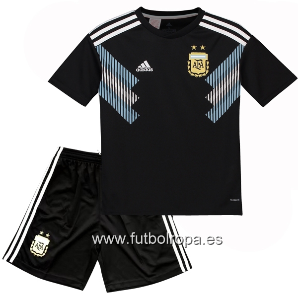 Camiseta Argentina Ninos 2018 Segunda