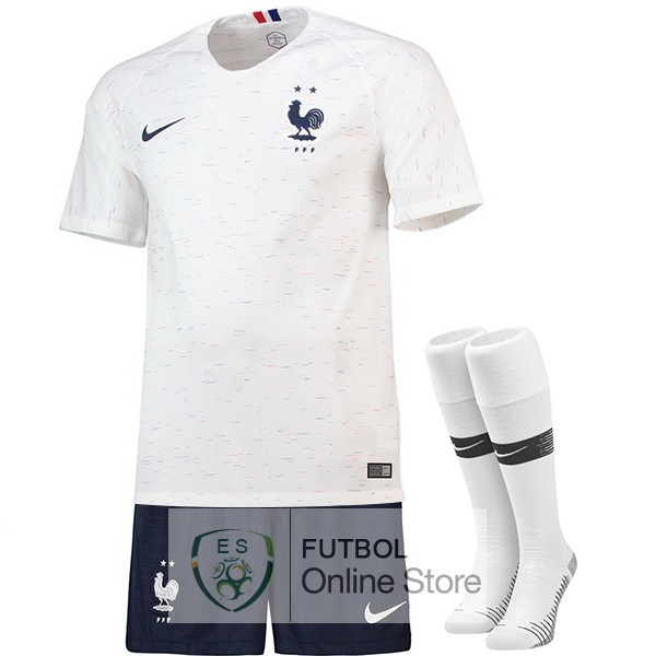 Camiseta Francia Championne du Monde 2018 Segunda (Pantalones+Calcetines)