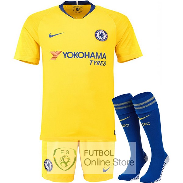 Camiseta Chelsea 18/2019 Segunda (Pantalones+Calcetines)