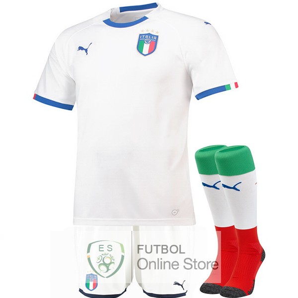 Camiseta Italia 2018 Segunda (Pantalones+Calcetines)