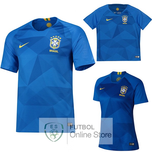Camiseta Brasil 2018 Segunda (Mujer+Ninos)
