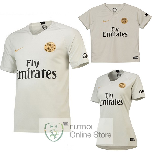 Camiseta Paris Saint Germain 18/2019 Segunda (Mujer+Ninos)