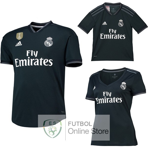 Camiseta Real Madrid 18/2019 Segunda (Mujer+Ninos)