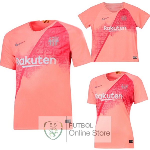 camiseta rosada del barcelona para mujer