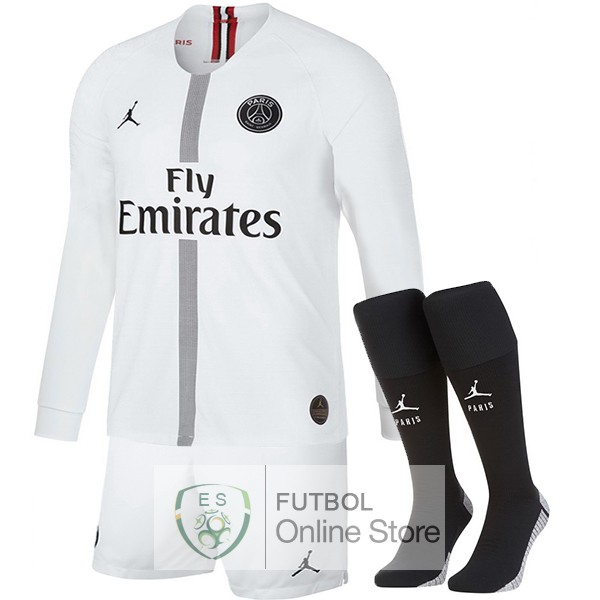 Camiseta Paris Saint Germain 18/2019 Manga Larga Tercera Segunda (Pantalones+Calcetines)
