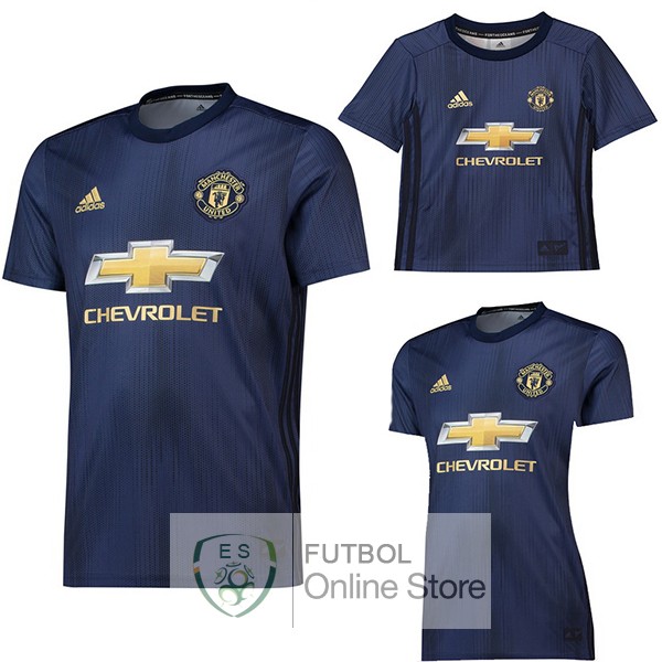 Camiseta Manchester United 18/2019 Tercera (Mujer+Ninos)