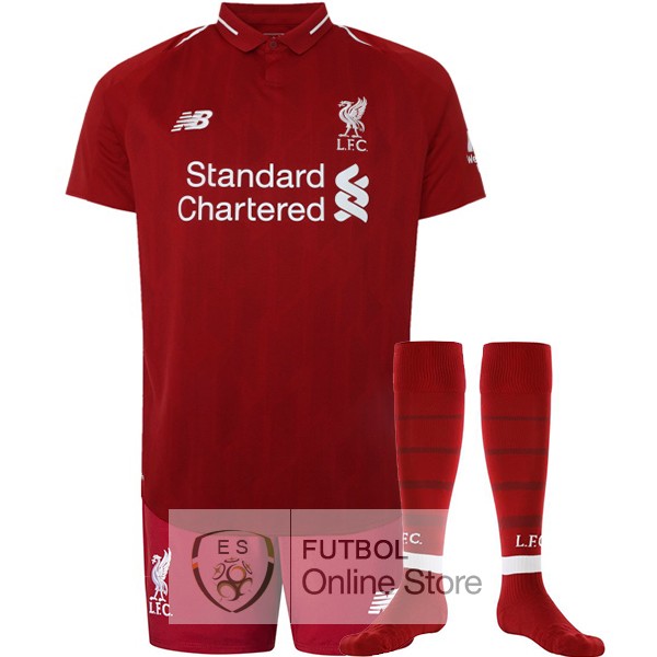 Camiseta Liverpool 18/2019 Primera (Pantalones+Calcetines)