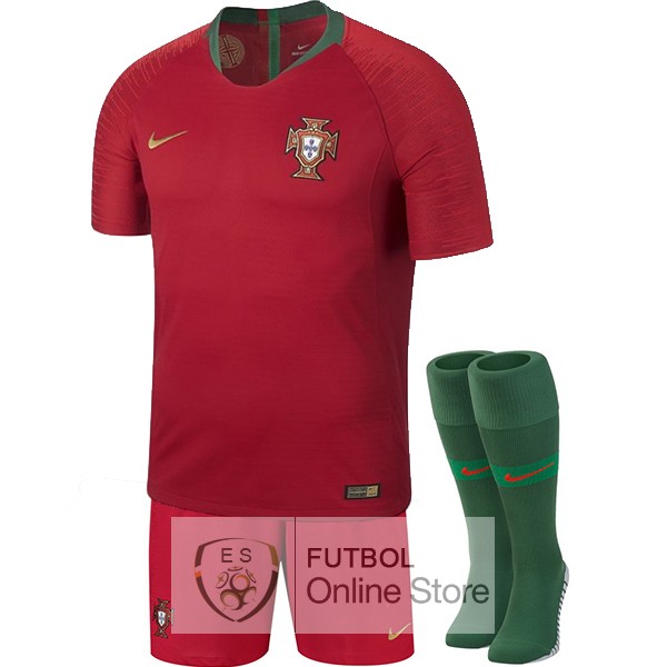 Camiseta Portugal 2018 Primera (Pantalones+Calcetines)