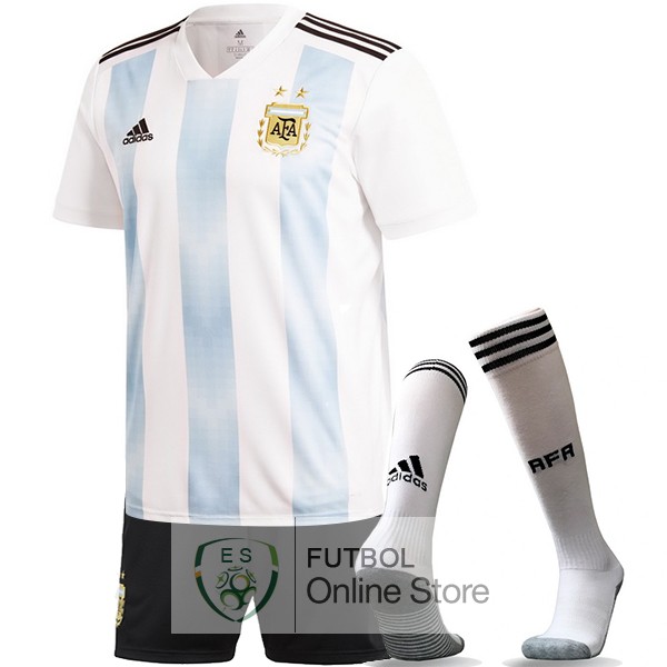 Camiseta Argentina 2018 Primera (Pantalones+Calcetines)