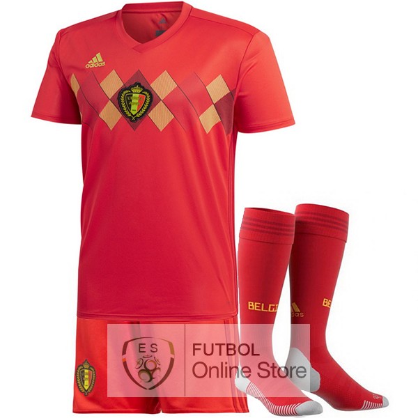 Camiseta Belgica 2018 Primera (Pantalones+Calcetines)