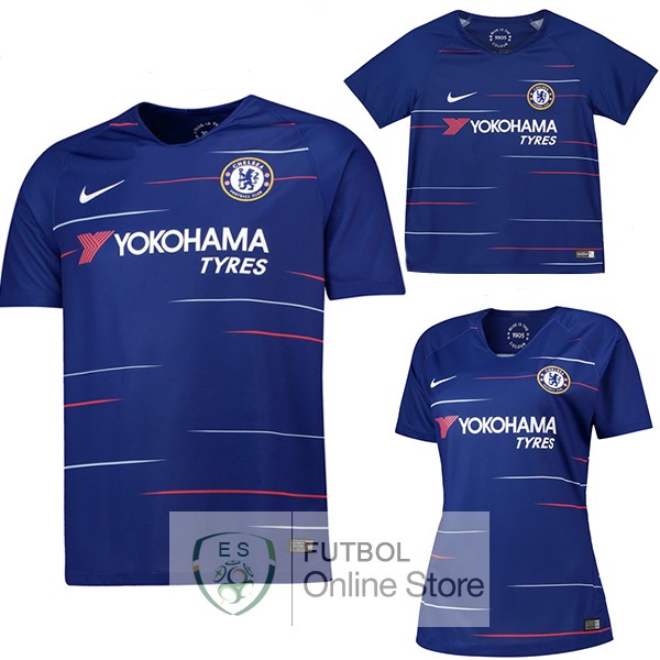 Camiseta Chelsea 18/2019 Primera (Mujer+Ninos)