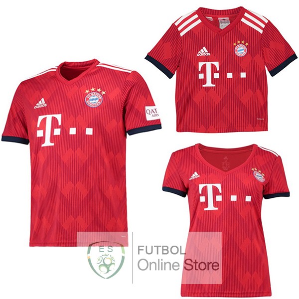Camiseta Bayern Munich 18/2019 Primera (Mujer+Ninos)