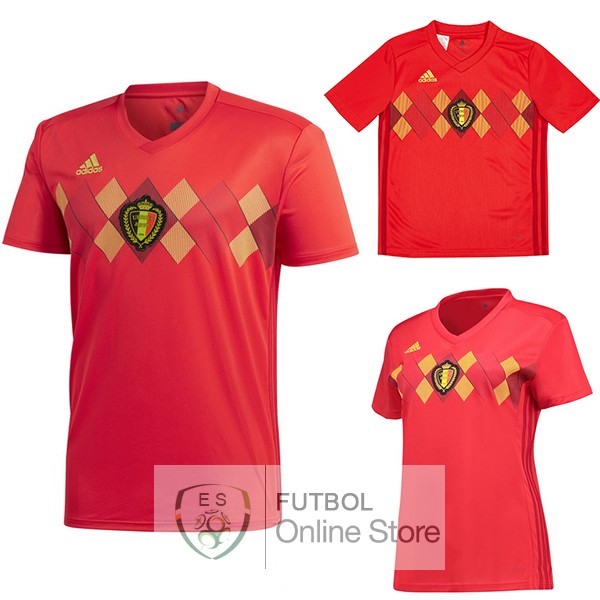 Camiseta Belgica 2018 Primera (Mujer+Ninos)