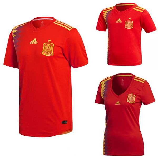 Camiseta Espana 2018 Primera (Mujer+Ninos)