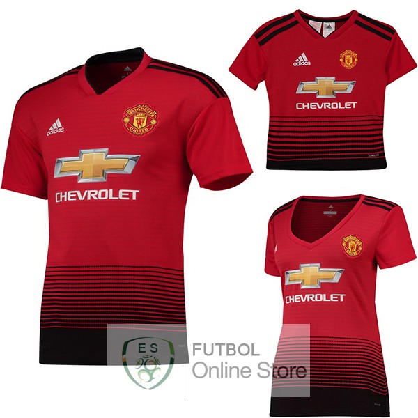 Camiseta Manchester United 18/2019 Primera (Mujer+Ninos)