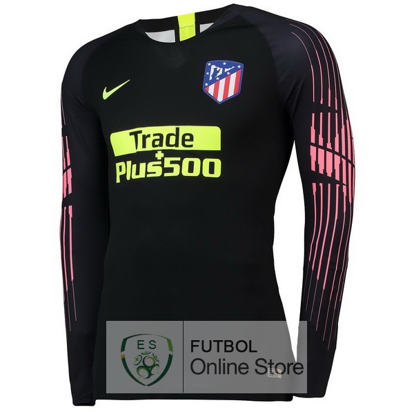 Tailandia Camiseta Atletico Madrid 18/2019 Manga Larga Portero Negro