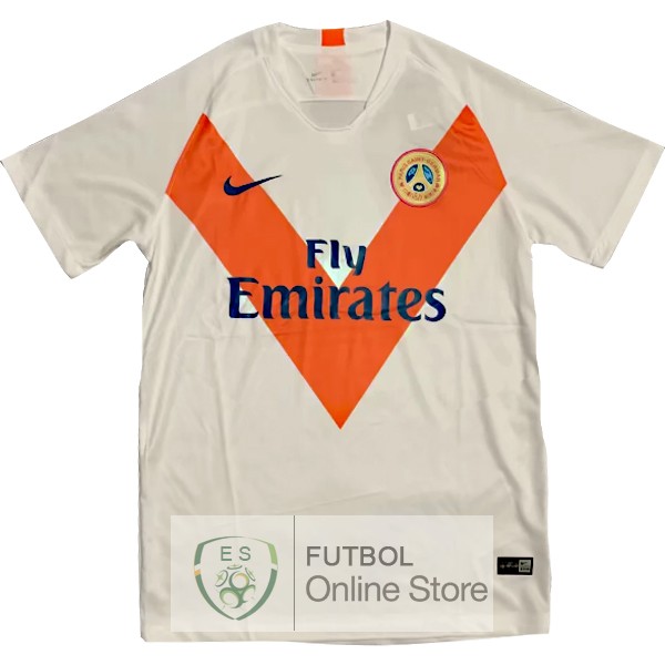 Entrenamiento Paris Saint Germain Blanco Naranja 18/2019 Entrenamiento Paris Saint Germain Blanco Naranja 18/2019