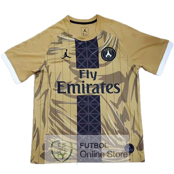 JORDAN Especial Camiseta Paris Saint Germain 19/2020 Amarillo