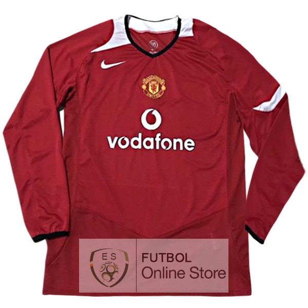 Retro Camiseta Manchester United 2005 2006 Manga Larga Primera