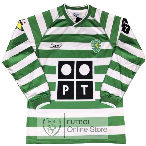 Retro Camiseta Lisboa 2003/2004 Manga Larga Verde