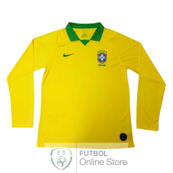 Camiseta Brasil 2019 Manga Larga Primera