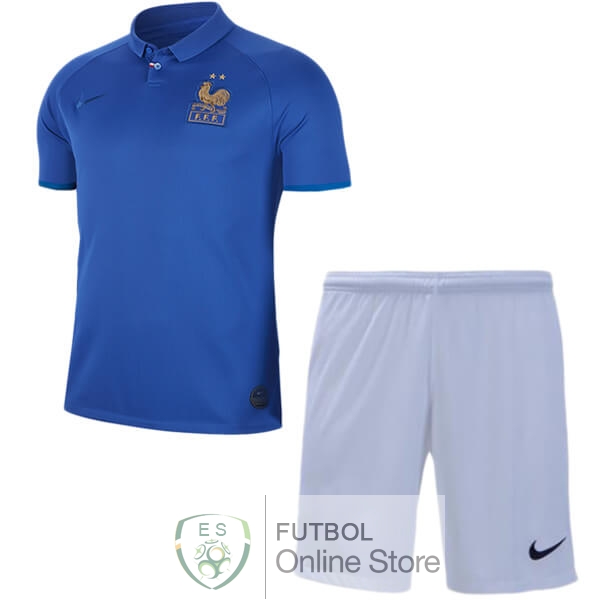 Camiseta Francia Ninos 100th Azul