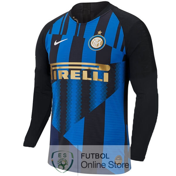 Camiseta Inter Milan 20th Manga Larga Azul