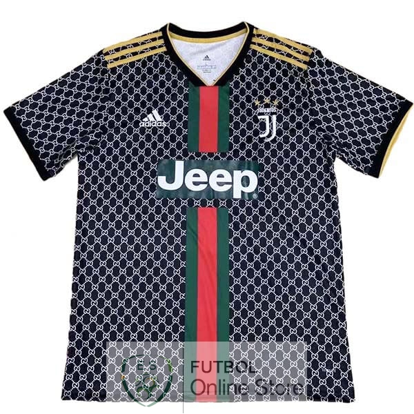 Camiseta Juventus 19/2020 Negro Rojo