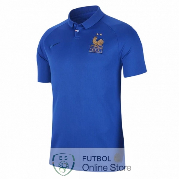 Camiseta Francia Mujer 100th Azul