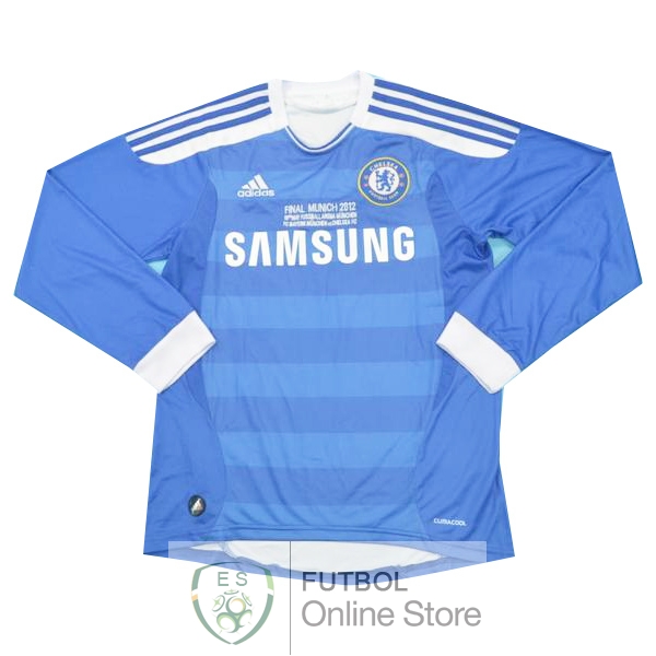 Retro Camiseta Chelsea 2011 2012 Manga Larga Primera