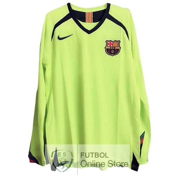 Camiseta Barcelona Retro 2005/2006 Manga Larga Segunda