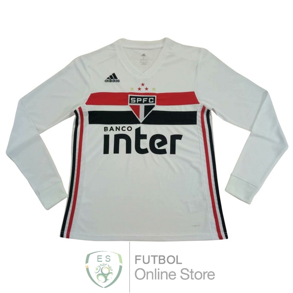 Camiseta Sao Paulo 19/2020 Manga Larga Primera