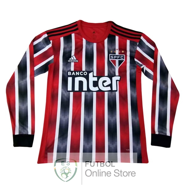 Camiseta Sao Paulo 19/2020 Manga Larga Segunda