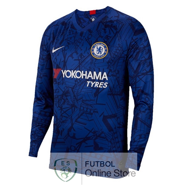 Camiseta Chelsea 19/2020 Manga Larga Primera