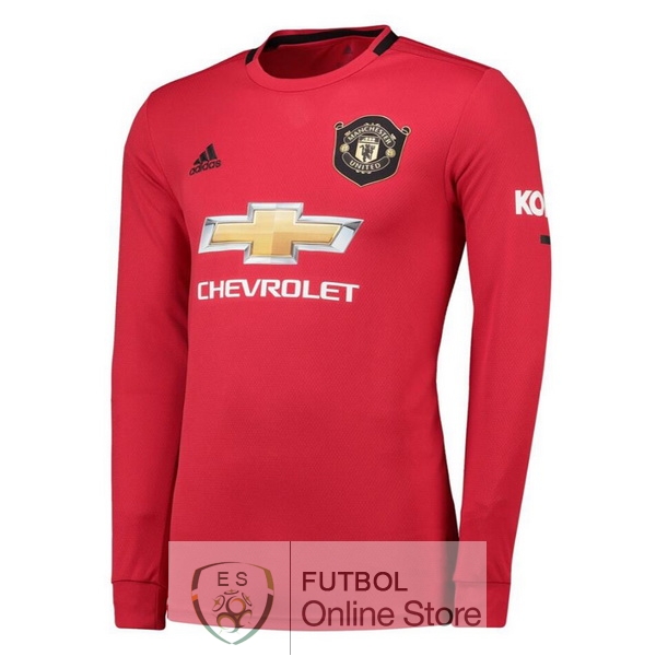 Camiseta Manchester United 19/2020 Manga Larga Primera