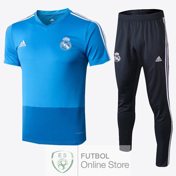 Entrenamiento Real Madrid Conjunto Completo Azul Negro 18/2019 Entrenamiento Real Madrid Conjunto Completo Azul Negro 18/2019