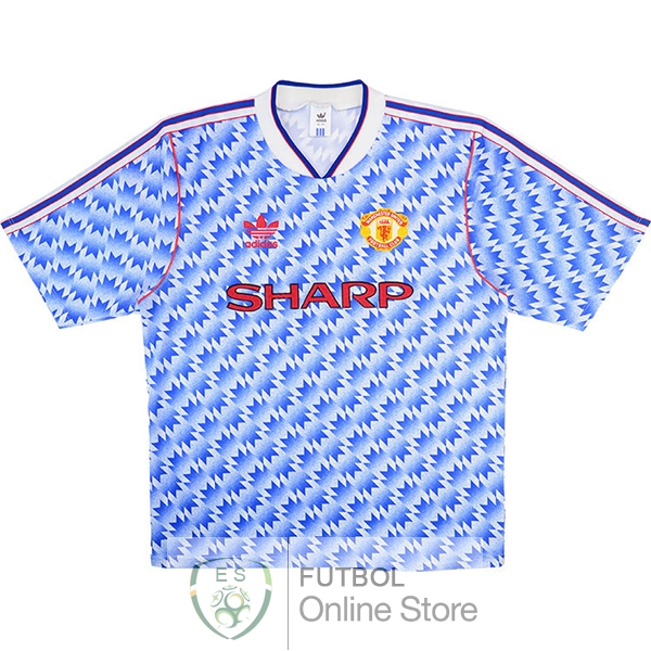 Retro Camiseta Manchester United 1990 1992 Segunda