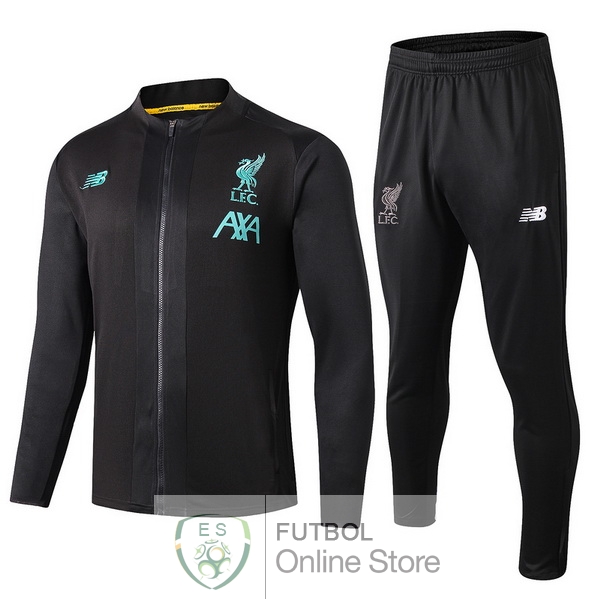 2019/20 Negro Azul Chaqueta Ensemble Complet Liverpool 2019/20 Negro Azul Chaqueta Ensemble Complet Liverpool