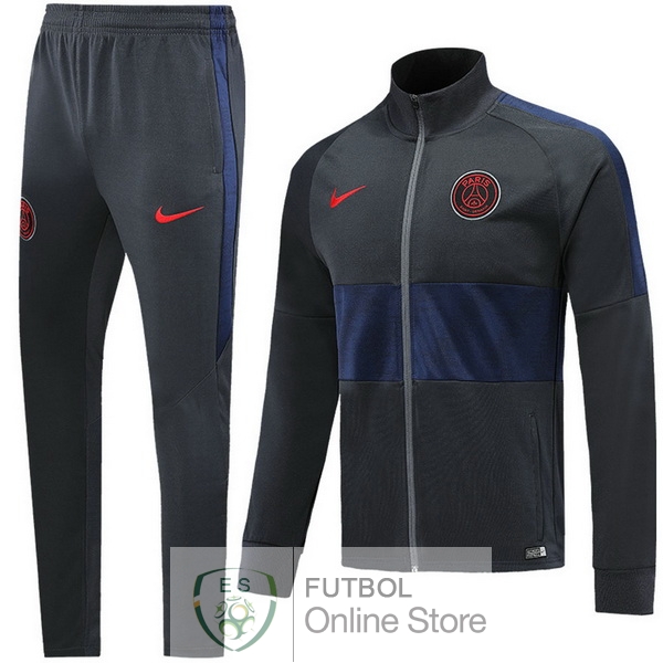 2019/20 Gris Azul Chaqueta Ensemble Complet Paris Saint Germain 2019/20 Gris Azul Chaqueta Ensemble Complet Paris Saint Germain