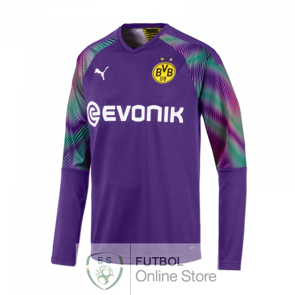 Camiseta Borussia Dortmund 19/2020 Manga Larga Portero Purpura