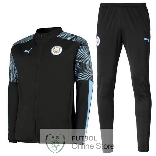 2019/20 Negro Azul Chaqueta Ensemble Complet Manchester City 2019/20 Negro Azul Chaqueta Ensemble Complet Manchester City