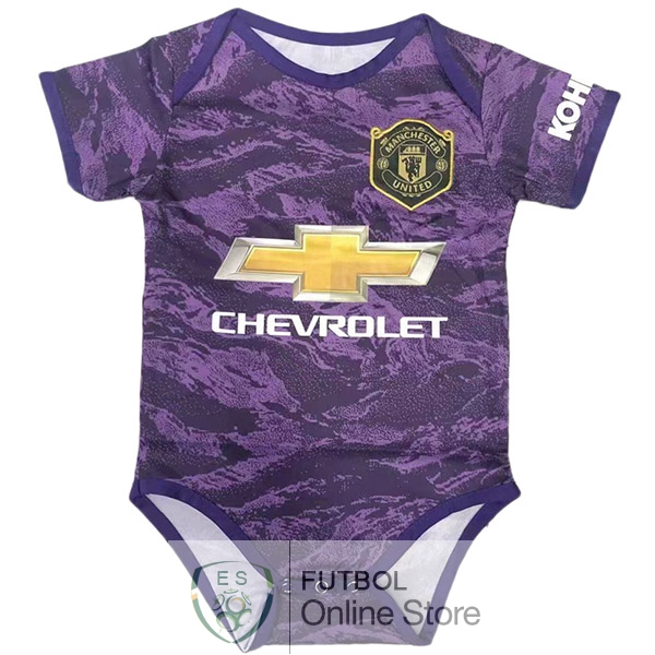 Camiseta Onesies Portero Manchester united Ninos 19/2020 Primera