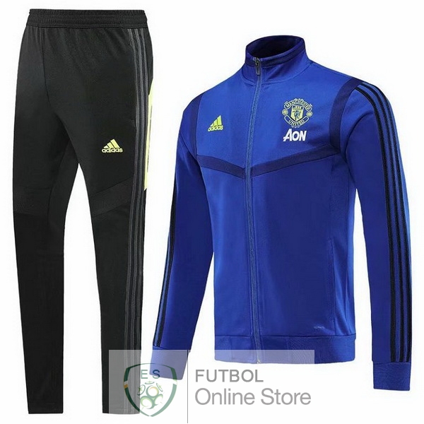 2019/20 Azul Marino Chaqueta Ensemble Complet Manchester United 2019/20 Azul Marino Chaqueta Ensemble Complet Manchester United