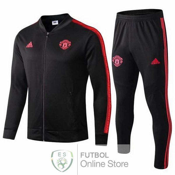 2019/20 Rojo Negro Chaqueta Ensemble Complet Manchester United 2019/20 Rojo Negro Chaqueta Ensemble Complet Manchester United