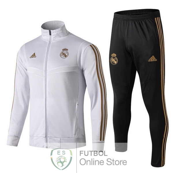 2019/20 Blanco Amarillo Chaqueta Ensemble Complet Real Madrid 2019/20 Blanco Amarillo Chaqueta Ensemble Complet Real Madrid