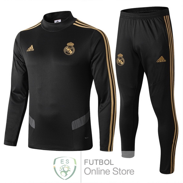 2019/20 Negro Gris Chaqueta Ensemble Complet Real Madrid 2019/20 Negro Gris Chaqueta Ensemble Complet Real Madrid