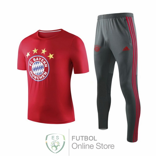 Entrenamiento Bayern Munich Conjunto Completo Rojo Gris 19/2020 Entrenamiento Bayern Munich Conjunto Completo Rojo Gris 19/2020