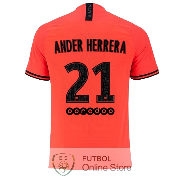 Camiseta Ander Herrera Paris Saint Germain 19/2020 Segunda